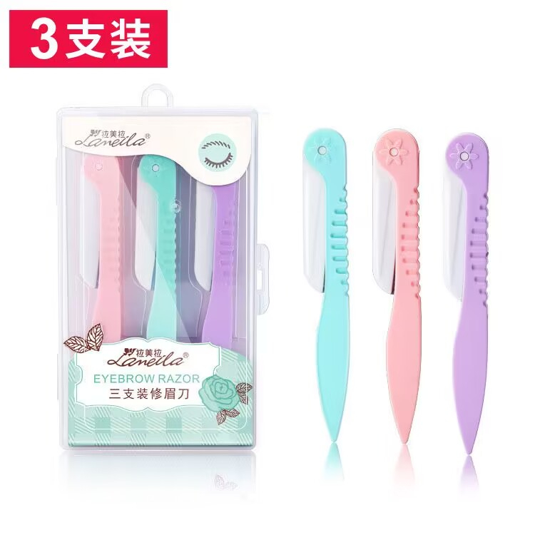 Set 3 Dao Cạo Lông Mày Tạo Hình Khuôn Mặt Thời Trang Cho Nữ