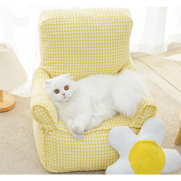 Giường sofa cho mèo - Đệm nằm cho thú cưng hình sofa Không thấm nước Có thể giặt được Thoáng khí thoải mái