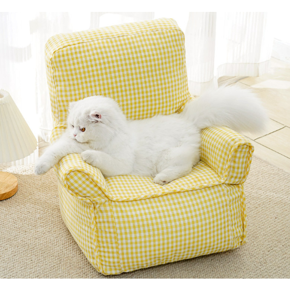 Giường sofa cho mèo - Đệm nằm cho thú cưng hình sofa Không thấm nước Có thể giặt được Thoáng khí thoải mái