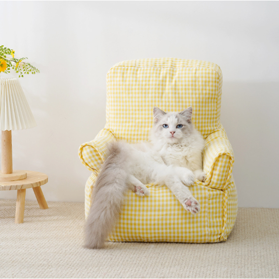 Giường sofa cho mèo - Đệm nằm cho thú cưng hình sofa Không thấm nước Có thể giặt được Thoáng khí thoải mái