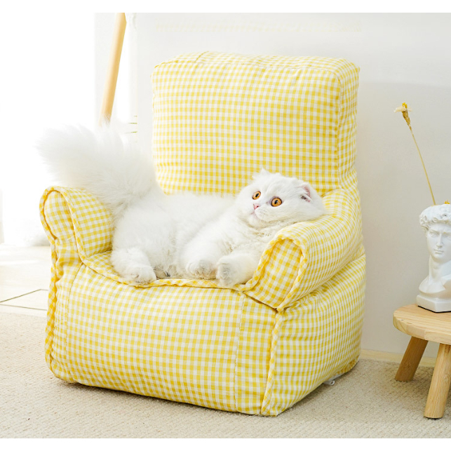 Giường sofa cho mèo - Đệm nằm cho thú cưng hình sofa Không thấm nước Có thể giặt được Thoáng khí thoải mái