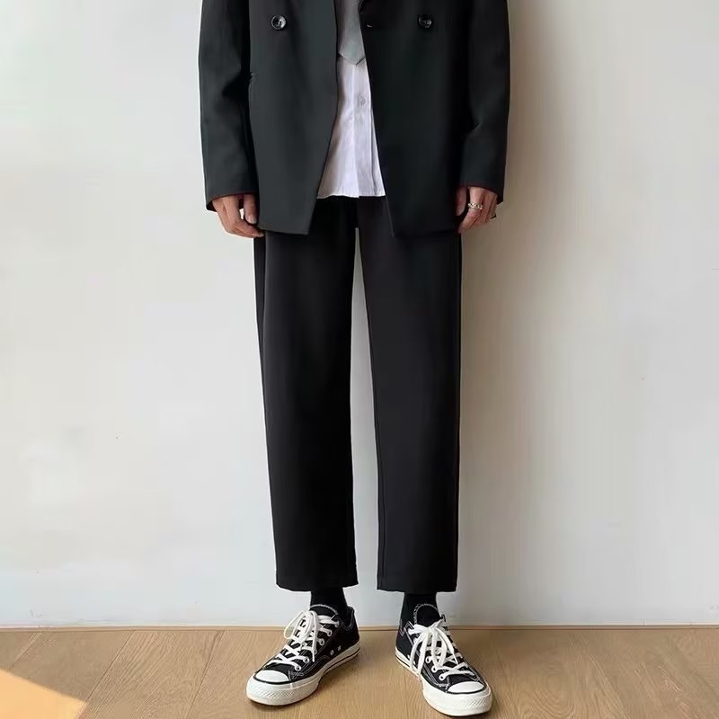 Quần ống rộng Màu Trơn Thời Trang Mới Năm 2023 Cho Nam