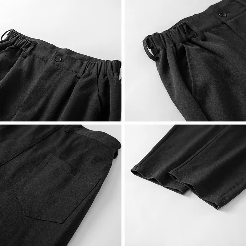 Quần ống rộng Màu Trơn Thời Trang Mới Năm 2023 Cho Nam