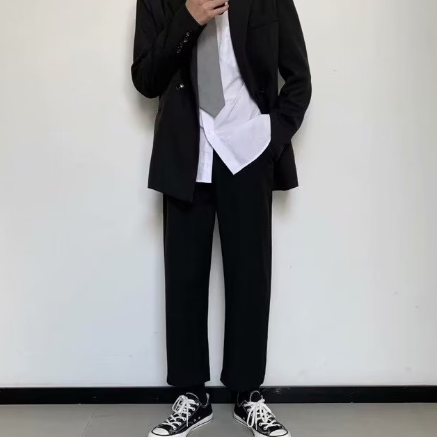 Quần ống rộng Màu Trơn Thời Trang Mới Năm 2023 Cho Nam