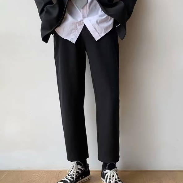 Quần ống rộng Màu Trơn Thời Trang Mới Năm 2023 Cho Nam