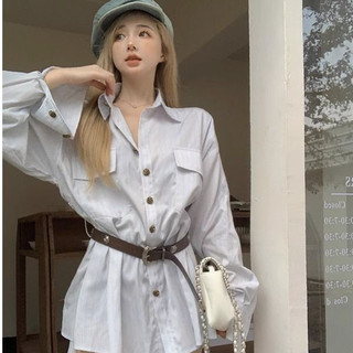 Sugemiusi Đầm Hoa Dài Tay Phối Ren Nhẹ Nhàng Phong Cách Mùa Hè Cho Nữ