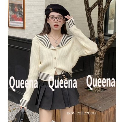 Queena Áo Len áo khoác cardigan Cổ điển Popular Comfortable Trendy WMY2390O0U37Z230915