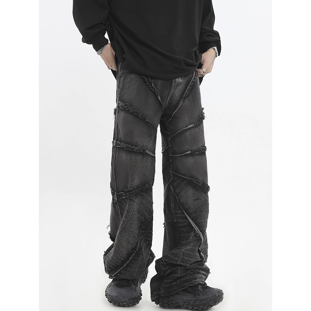 Quần jeans Dài Ống Đứng Thời Trang retro Cho Nam