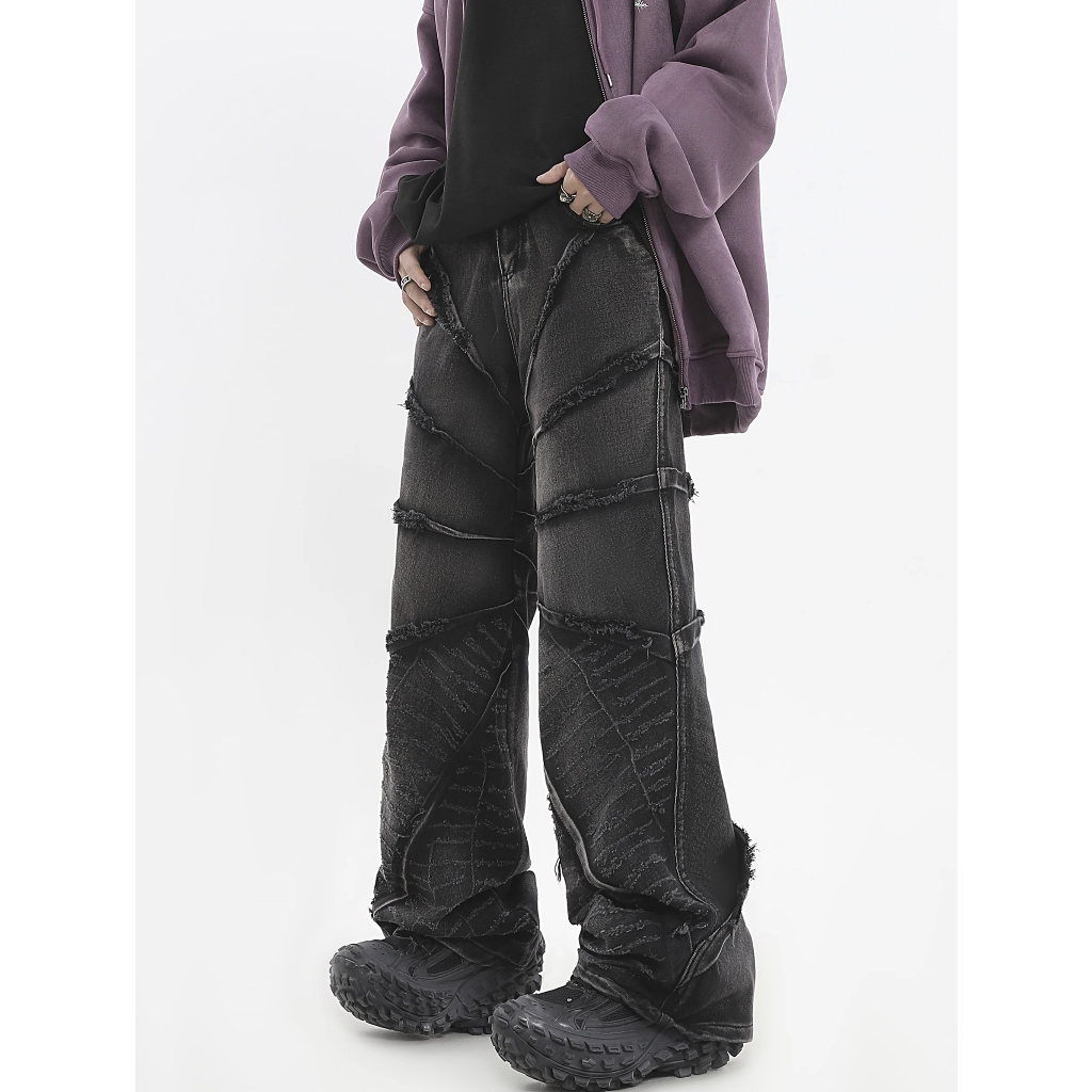 Quần jeans Dài Ống Đứng Thời Trang retro Cho Nam