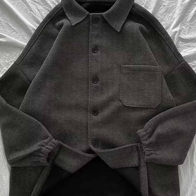 ✦ AFFLIGA ✦Áo Khoác Vest Dày Dáng Rộng Kiểu Hàn Quốc Thời Trang Cho Nam