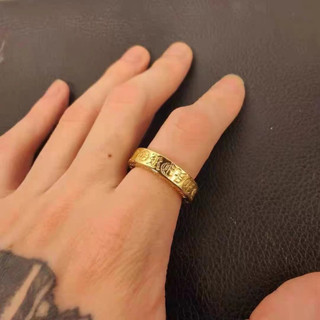 Nhẫn mạ vàng 6mm hình trái tim độc đáo thời trang