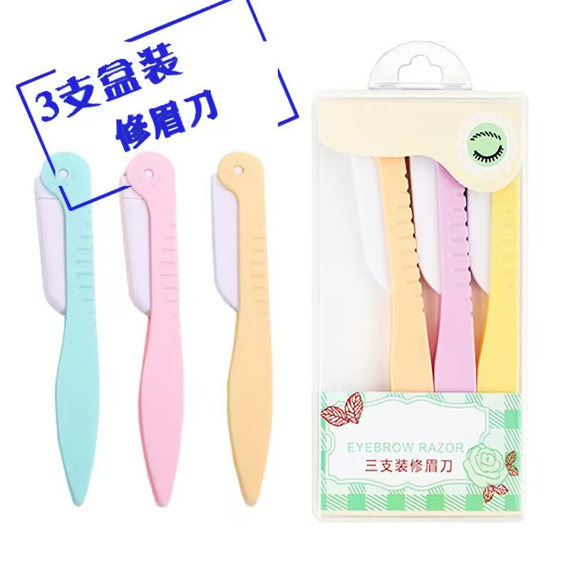 Set 3 Dao Cạo Lông Mày Tạo Hình Khuôn Mặt Thời Trang Cho Nữ