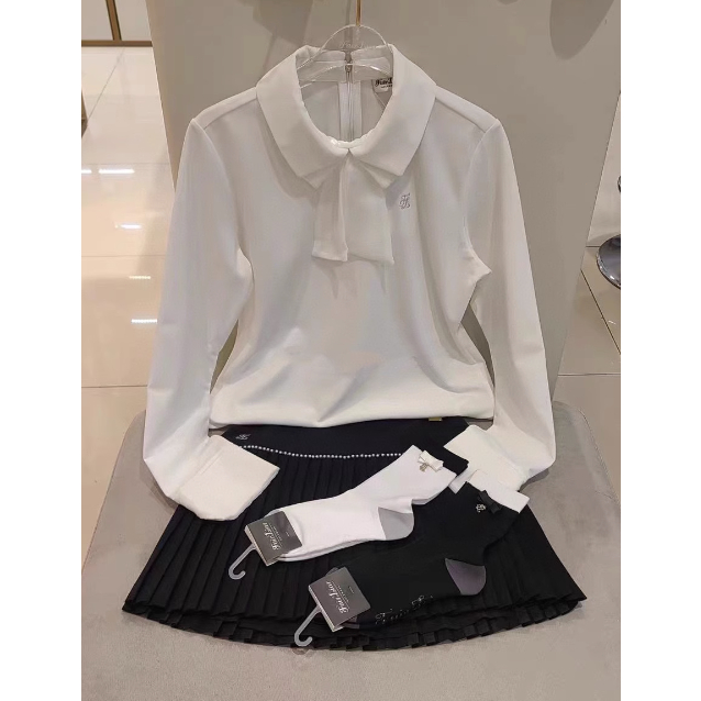 Áo Thun Thể Thao Tay Dài Cổ Bướm Thoải Mái Phong Cách Hàn Quốc Thời Trang Thu Đông 2023