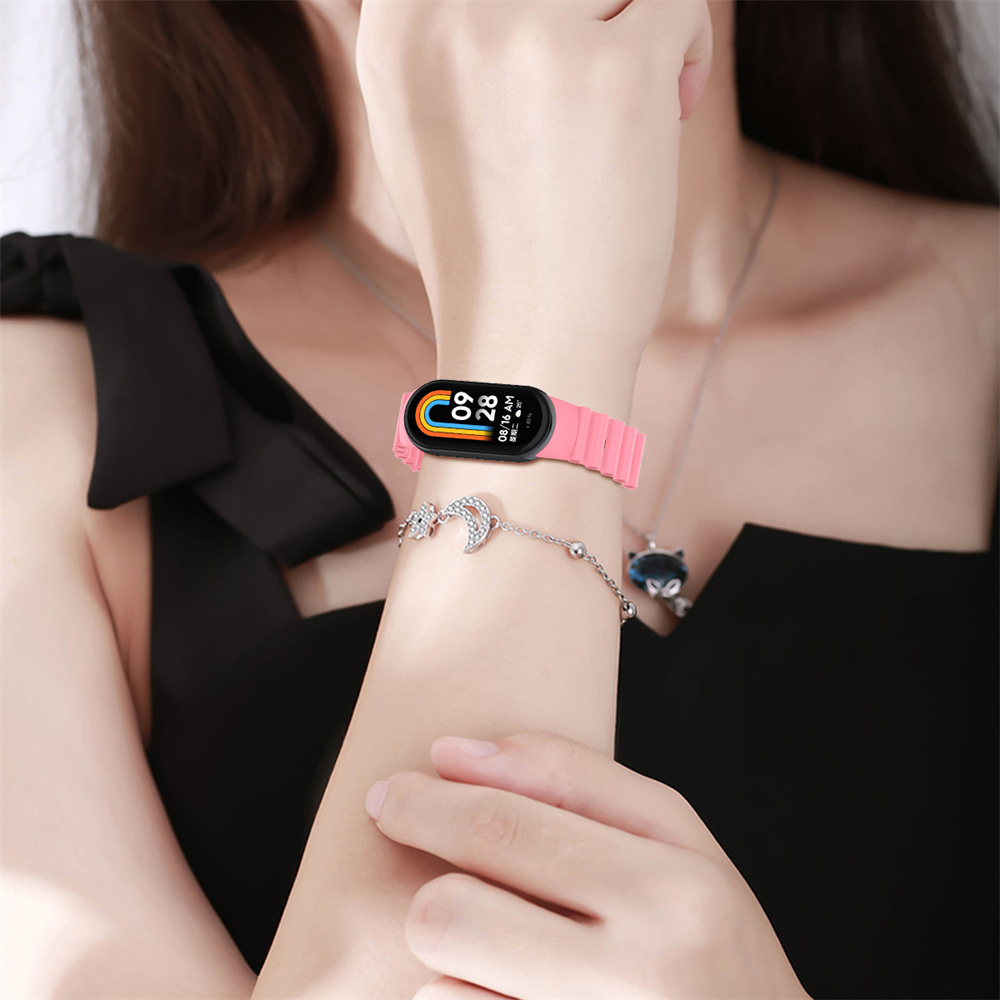 Silicone Dây Đeo Thay Thế Chất Liệu Silicon Màu Trơn Cho Xiaomi Mi Band 8