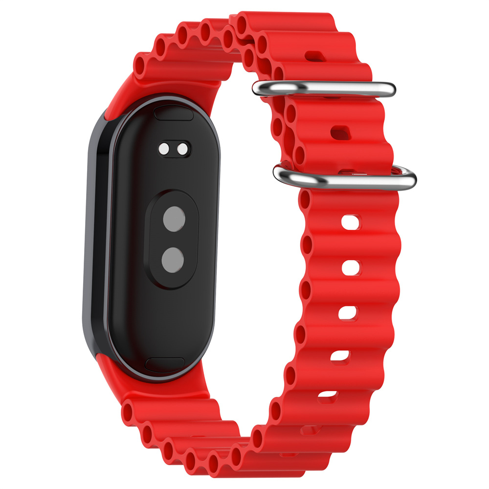 Silicone Dây Đeo Thay Thế Chất Liệu Silicon Màu Trơn Cho Xiaomi Mi Band 8