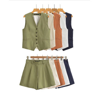 Áo vest + Quần Short Màu Trơn qunz 253