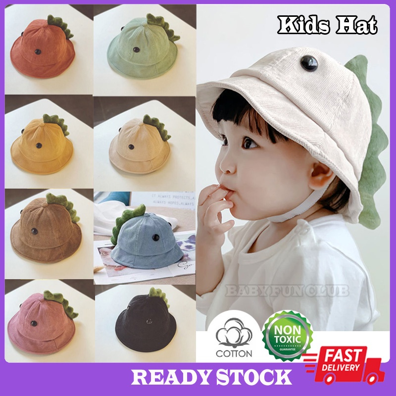 Nón vành mũ bucket khủng long đáng yêu cho bé trai bé gái 6-18m, Nón tròn cho bé
