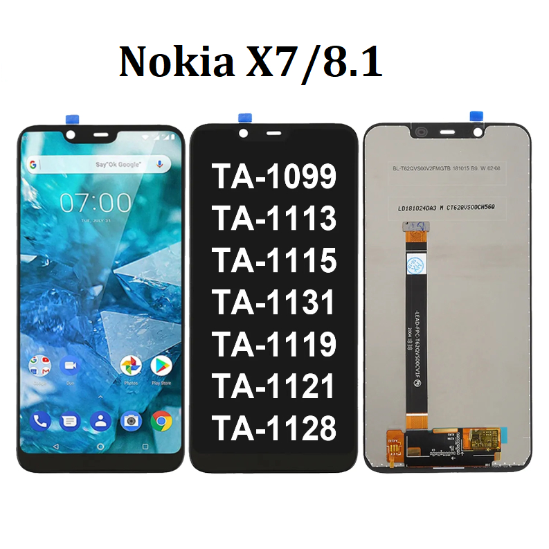 Màn Hình lcd Cảm Ứng Thay Thế Cho nokia x6 x7 8.1 6.1 plus