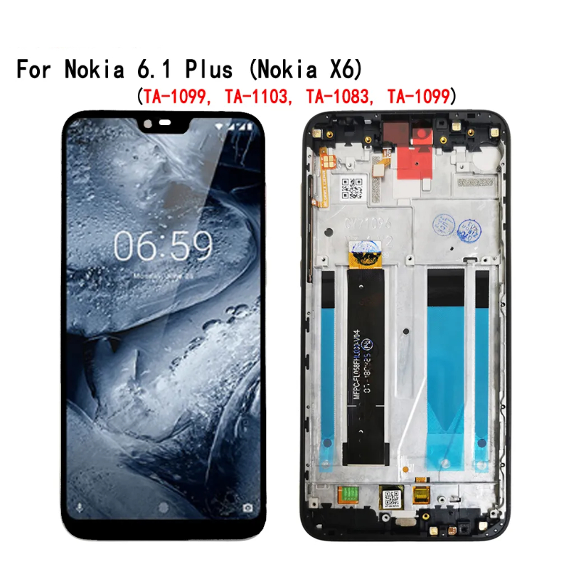 Màn Hình lcd Cảm Ứng Thay Thế Cho nokia x6 x7 8.1 6.1 plus