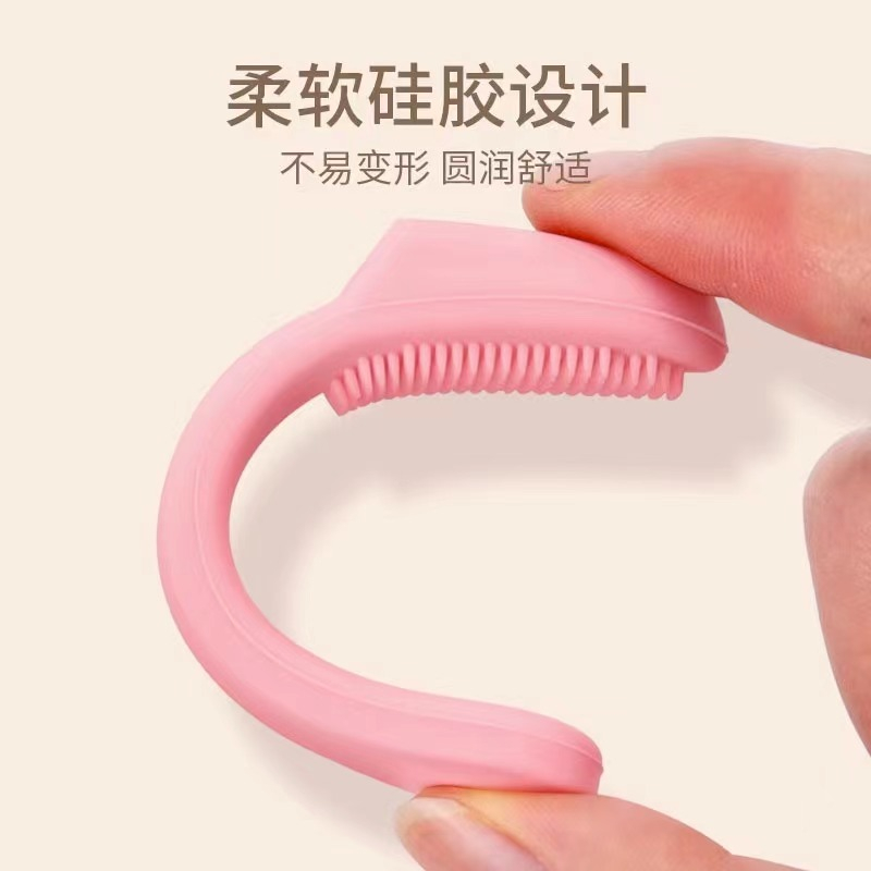 Silicone Bàn Chải Silicon Rửa Mặt Mát Xa Tiện Dụng