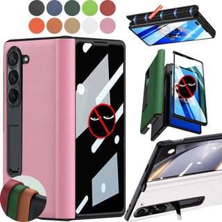 [Hàng có sẵn] [Vỏ trước chống nhìn trộm] Dành cho Ốp điện thoại Samsung Galaxy Z Fold 6 5 4 3 có bản lề bảo vệ giữa Vỏ gấp 5 Vỏ gấp 4 Vỏ gấp 3 có chân đế