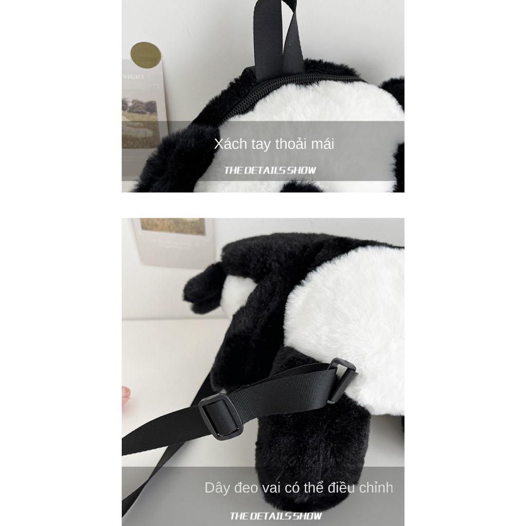 💥Plus Ba Lô Hình Gấu Trúc Nhồi Bông Hoạt Hình Đáng Yêu Dành Cho Nữ