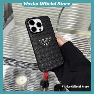 PRADA Ốp Điện Thoại Mềm Vân Đan Màu Trơn 3d Cho iphone 15 pro max 14 plus 13 pro 12 promax 15 plus
