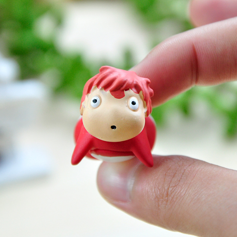 Bộ 3 Mô Hình Nhân Vật Hoạt Hình miyazaki hayao studio ghibli ponyo 2-3cm