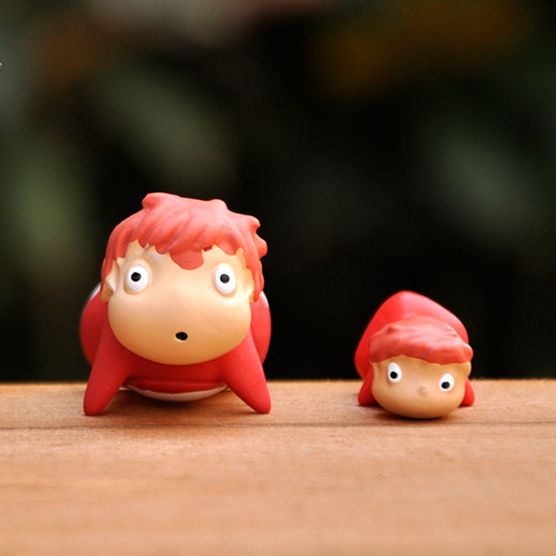 Bộ 3 Mô Hình Nhân Vật Hoạt Hình miyazaki hayao studio ghibli ponyo 2-3cm