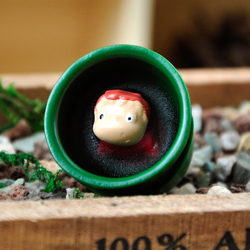 Bộ 3 Mô Hình Nhân Vật Hoạt Hình miyazaki hayao studio ghibli ponyo 2-3cm