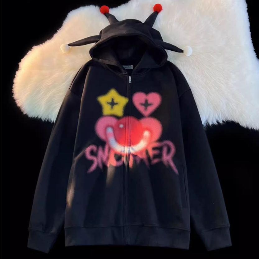 Áo Hoodie In Hình Dễ Thương Thời Trang Cho Nữ