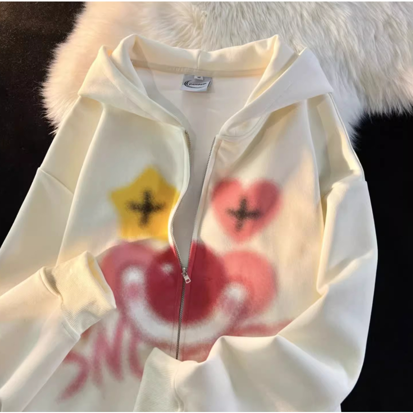 Áo Hoodie In Hình Dễ Thương Thời Trang Cho Nữ