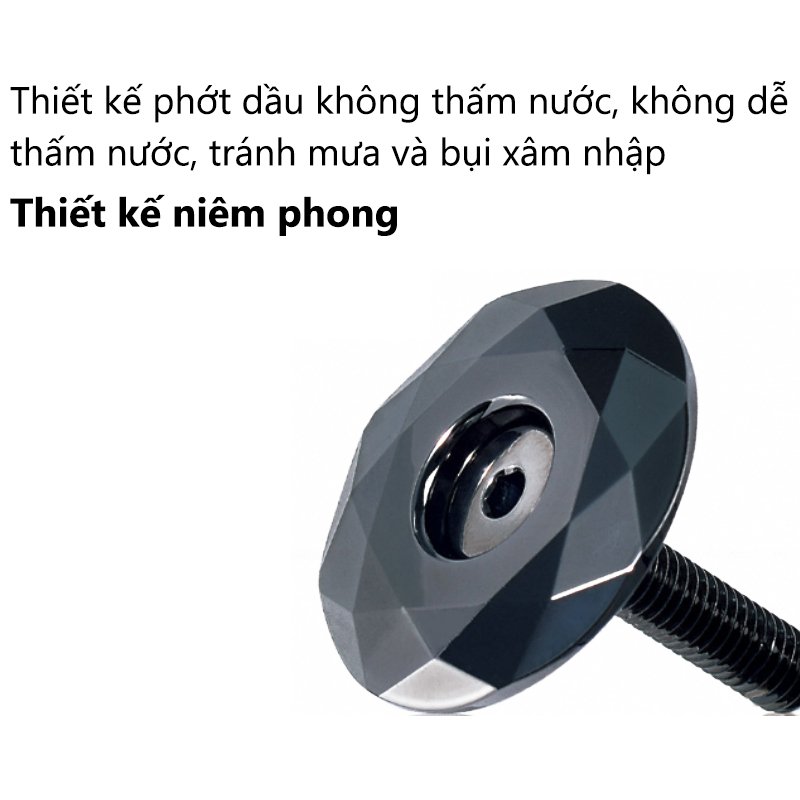 Nắp trục trung tâm xe đạp leo núi 28.6mm 3 màu 1-1 / 8 inch Hợp kim nhôm Nắp bát xe đạp leo núi