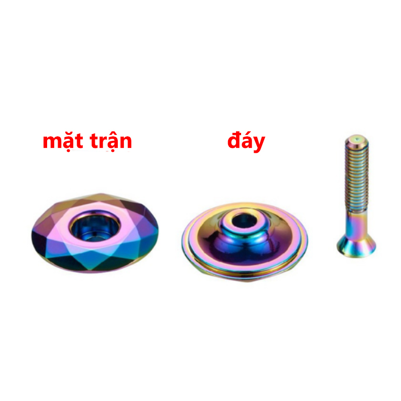 Nắp trục trung tâm xe đạp leo núi 28.6mm 3 màu 1-1 / 8 inch Hợp kim nhôm Nắp bát xe đạp leo núi