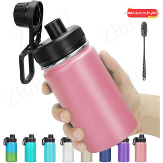 Ly giữ nhiệt 12 oz Chai nước cách nhiệt , BPA Nước chân không cách nhiệt bằng cách cách nhiệt BPA Chai nước miễn phí với nắp đậy, lạnh 18 giờ và nóng 8 giờ-Zhihui