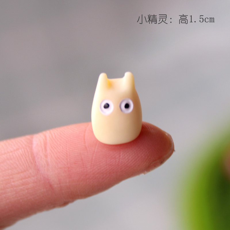 Set 6 Mô Hình Nhân Vật hayao miyazaki studio ghibli totoro mei fairydust mini 1.5-4cm Bằng pvc Trang Trí Bánh Kem