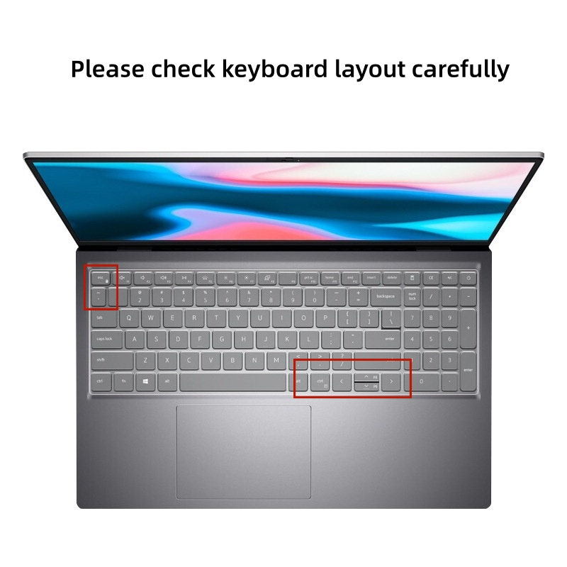 Miếng Dán Bảo Vệ Bàn Phím Cho Laptop Dell Vostro 5510 5515 15.6" 15 3000 5510 Pro-5518 2021