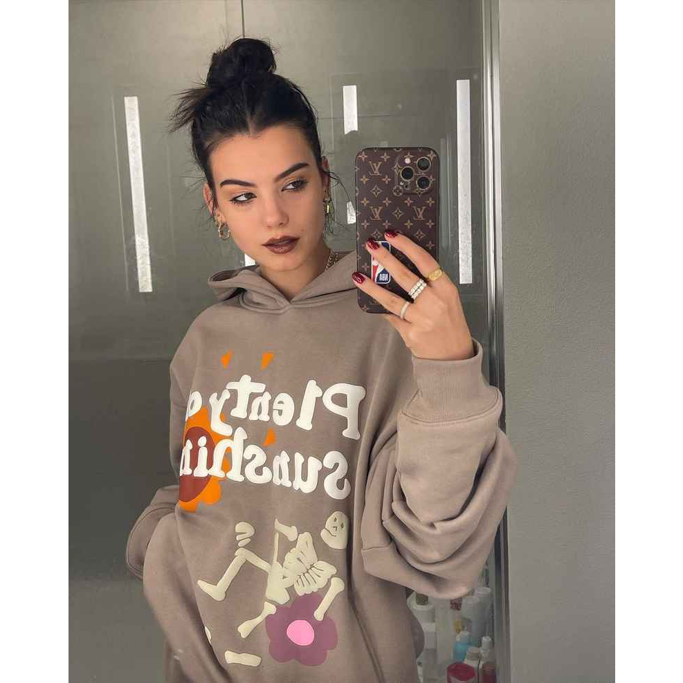 Áo Hoodie Chất Liệu Cotton In Chữ Graffiti Phong Cách Đường Phố Mỹ Cá Tính Dành Cho Couple