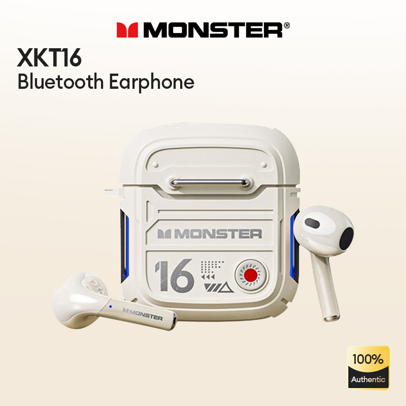 Tai Nghe Monster XKT16 Âm Thanh HIFI Stereo Sống Động Và Phụ Kiện Bluetooth 5.3