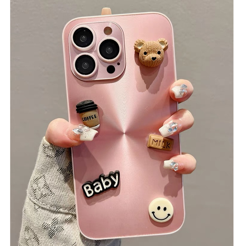 Ốp Điện Thoại Hình Gấu 3d Cho iphone 15 15promax 14 14pro 14promax 14plus 13 pro max 11