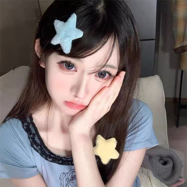 Kẹp Tóc Hình Ngôi Sao Hoạt Hình Nhiều Màu Phong Cách Hàn Quốc Dễ Thương Dành Cho Nữ y2k