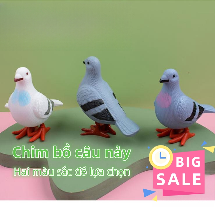 Chim bồ câu lên dây cót, không cần pin, đồ chơi chim bồ câu thực tế