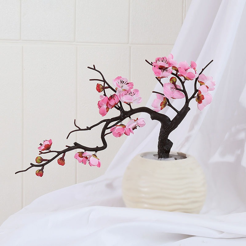 60cm Hoa Cúc Tuyết Giả Lập, Hoa Mai Đỏ Trung Quốc, Cành Khô và Cành Nhánh để Bài Trí, Trang Trí Đám Cưới và Tăng Cường Cảnh Quan.