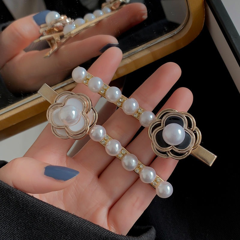 Thời Trang Kẹp Tóc Hình Hoa Trà Và Chữ Cái Phong Cách Hàn Quốc Ngọt Ngào Cho Nữ