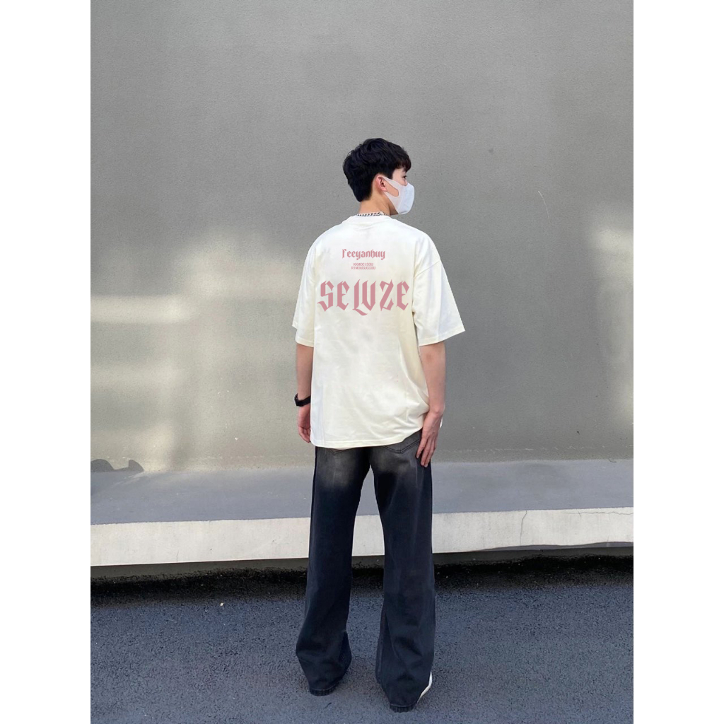 Áo Thun cotton Tay Ngắn Dáng Rộng In Hình Quả Lê Phong Cách hip hop Thời Trang Cho Nam