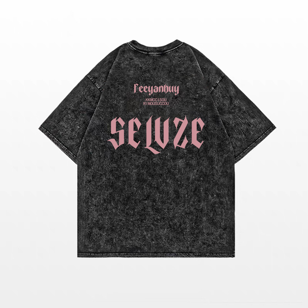 Áo Thun cotton Tay Ngắn Dáng Rộng In Hình Quả Lê Phong Cách hip hop Thời Trang Cho Nam