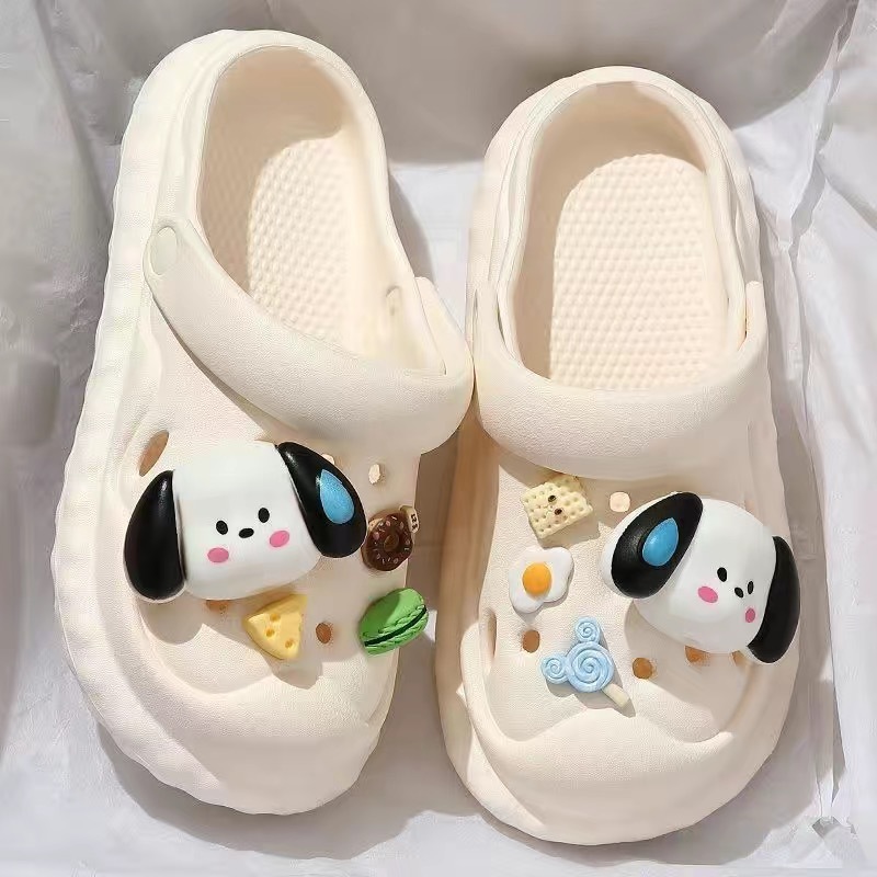 Dép crocs bánh mì thoải mái cho nữ   dép nền tảng