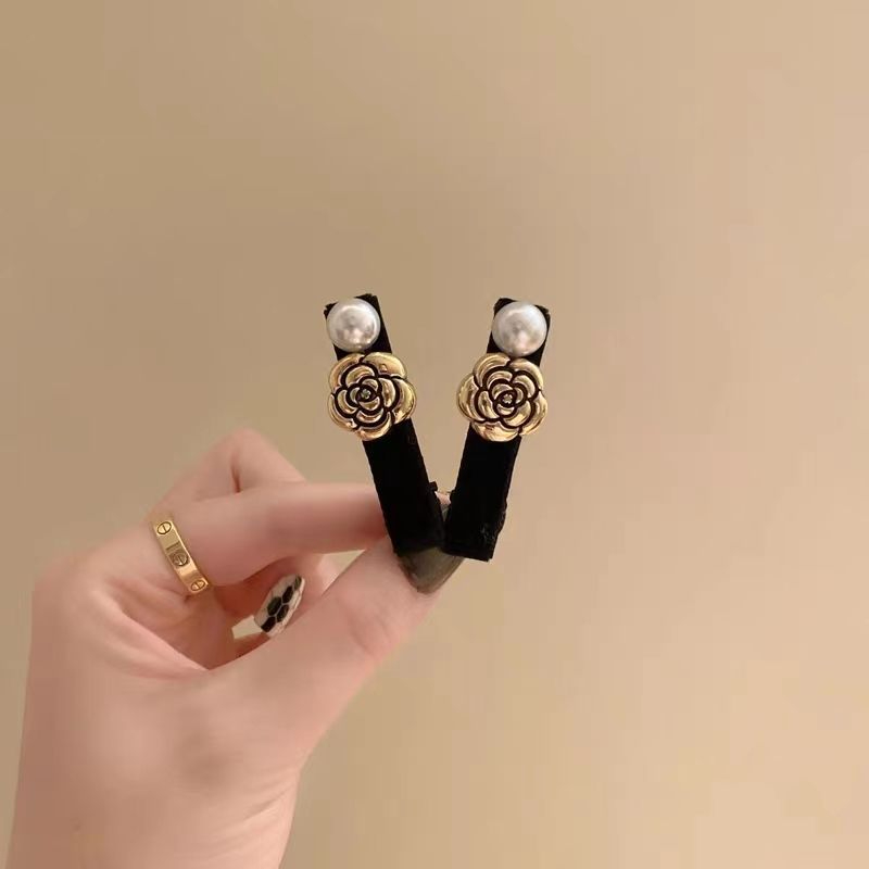 Thời Trang Kẹp Tóc Hình Hoa Trà Và Chữ Cái Phong Cách Hàn Quốc Ngọt Ngào Cho Nữ