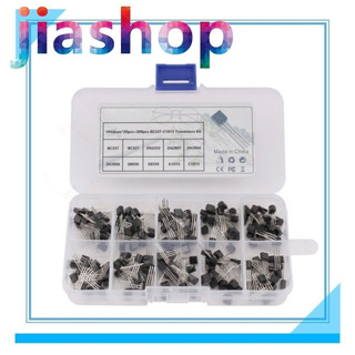 Bộ transistor 10 giá trị 200 chiếc to-92 bc337 bc327 2n222 2n2907 2n3904 2n3906 s8050 s8550 a1015 c1815 mới