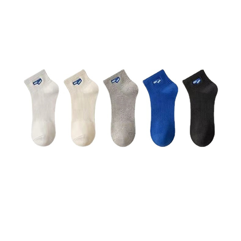 Huizumei Vớ cotton Thấm Hút Mồ Hôi Màu Trơn Dành Cho Cặp Đôi